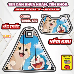Tem Dán Nhựa Nhám SH Đủ Đời 2017-2019 - Cắt Sẵn Theo Khuôn, Mua Về Chỉ Việc Dán.
