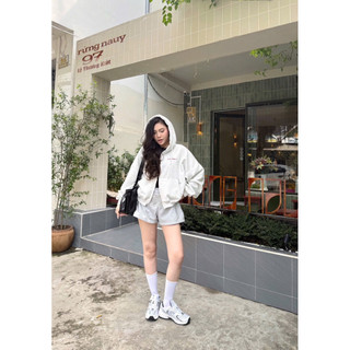 Áo Khoác Boxy Hoodie ZIP KA