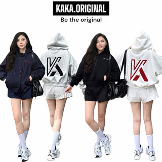 Áo Khoác Boxy Hoodie ZIP KA