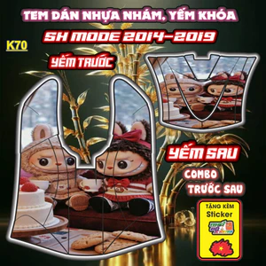 Tem Dán Nhựa Nhám SH MODE 2014 - 2019 Giá Sỉ - Sticker Trang Trí Xe Máy Chống Bay Màu.