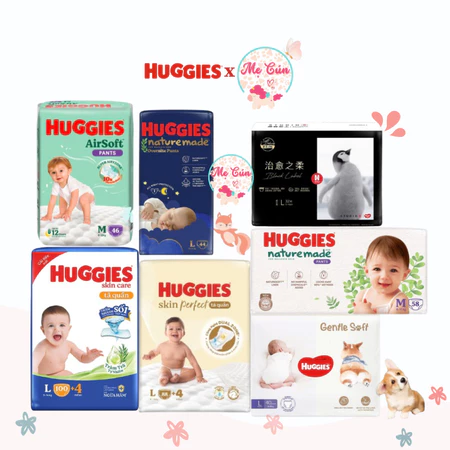 Tã quần/dán Huggies Nature Made, Skin Care, Skin Perfect, Airsoft, Corgi Gsoft, Black Label đủ size