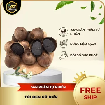 Tỏi Đen Cô Đơn An Thành - Hàng "Khô Dẻo" (Không Ướt) - Vị Ngọt Thanh Dễ Ăn