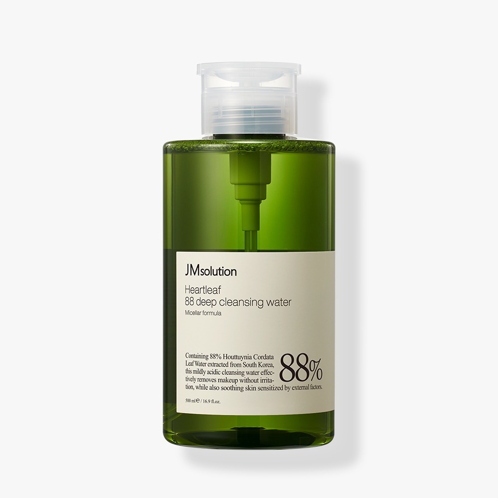 JMsolution Nước Tẩy Trang Chiết Xuất Diếp Cá Làm Dịu Da Heartleaf 88 Deep Cleansing Water 500ml