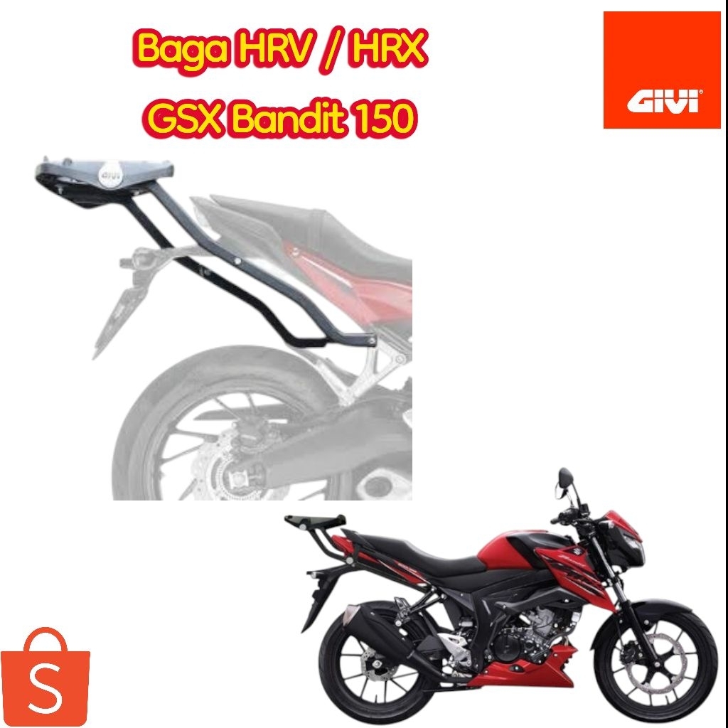 Baga chịu lực GIVI HRV / HRX cho Suzuki GSX Bandit 150 - Chính hãng