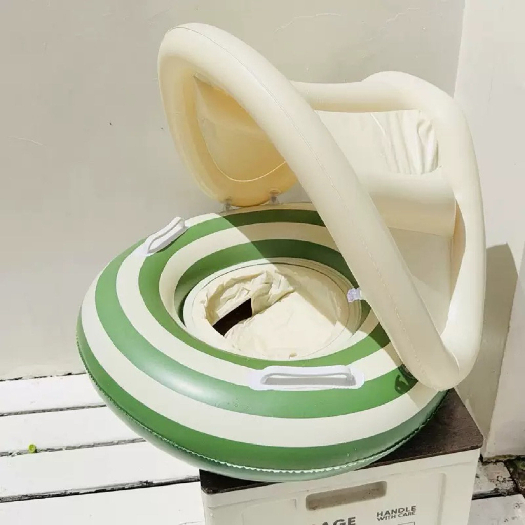 Phao bơi cho trẻ em, phao bơi tròn có mái che nắng, có thể tháo rời an toàn cho bé tập bơi Sociu Kid Shop