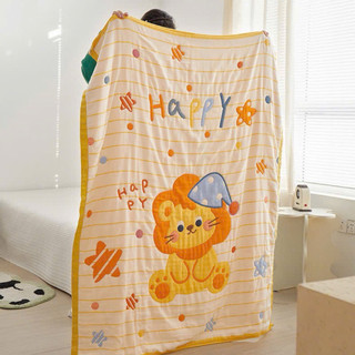 [Chăn cotton cho bé] Chăn xô organic An Toàn cho bé, họa tiết đáng yêu, mềm mịn, không hầm bí da bé yêu bị