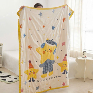 [Chăn cotton cho bé] Chăn xô organic An Toàn cho bé, họa tiết đáng yêu, mềm mịn, không hầm bí da bé yêu bị