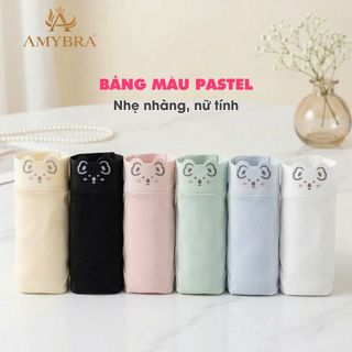 Quần Lót Nữ Su Đúc Thông Hơi – Quần Chip Nữ Thun Lạnh Mịn Màng, Đáy 2 Lớp Kháng Khuẩn AMYBRA L718