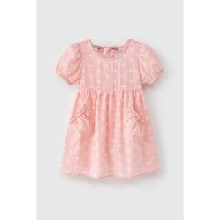 Đầm thô ngắn tay bé gái Rabity 950.115