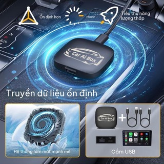 👍CarPlay AI Box 2+16GB/2+32GB CarPlay Android Box CarPlay AI Box không dây Bộ chuyển đổi CarPlay có dây sang không dây