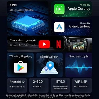 👍CarPlay AI Box 2+16GB/2+32GB CarPlay Android Box CarPlay AI Box không dây Bộ chuyển đổi CarPlay có dây sang không dây