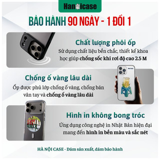 Ốp Lưng Điện Thoại Han icase Cho iPhone 12 13 14 15 16 17 Chống Sốc, Chống Ố Vàng Hình In 2 Chiến Sĩ