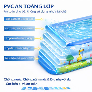 Bể Bơi Bơm Hơi Cỡ Lớn, Gấp Gọn Di Động, Dễ Bơm Xả, Chất Liệu Dày, Đa Năng Ngoài Trời