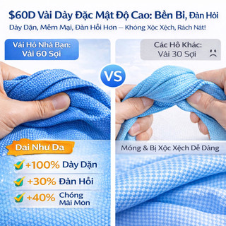 Bể Bơi Bơm Hơi Cỡ Lớn, Gấp Gọn Di Động, Dễ Bơm Xả, Chất Liệu Dày, Đa Năng Ngoài Trời