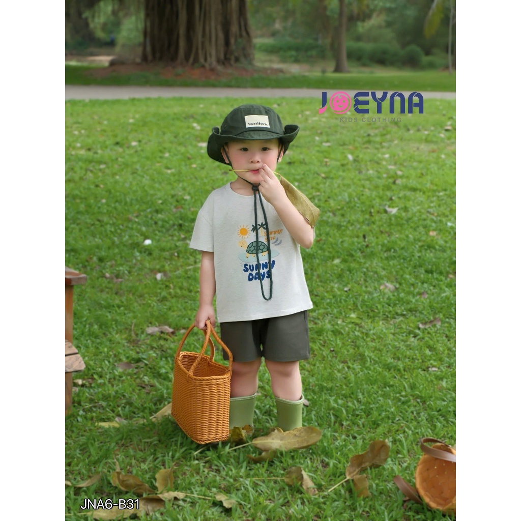 Set bộ cộc Joeyna B31bé trai sunny days cho bé 8-23kg