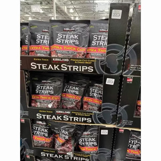 khô Bò Mỹ Thượng Hạng Xông Khói Cao Cấp Premium Kirkland Steak Strips Extra Thick Cut😋