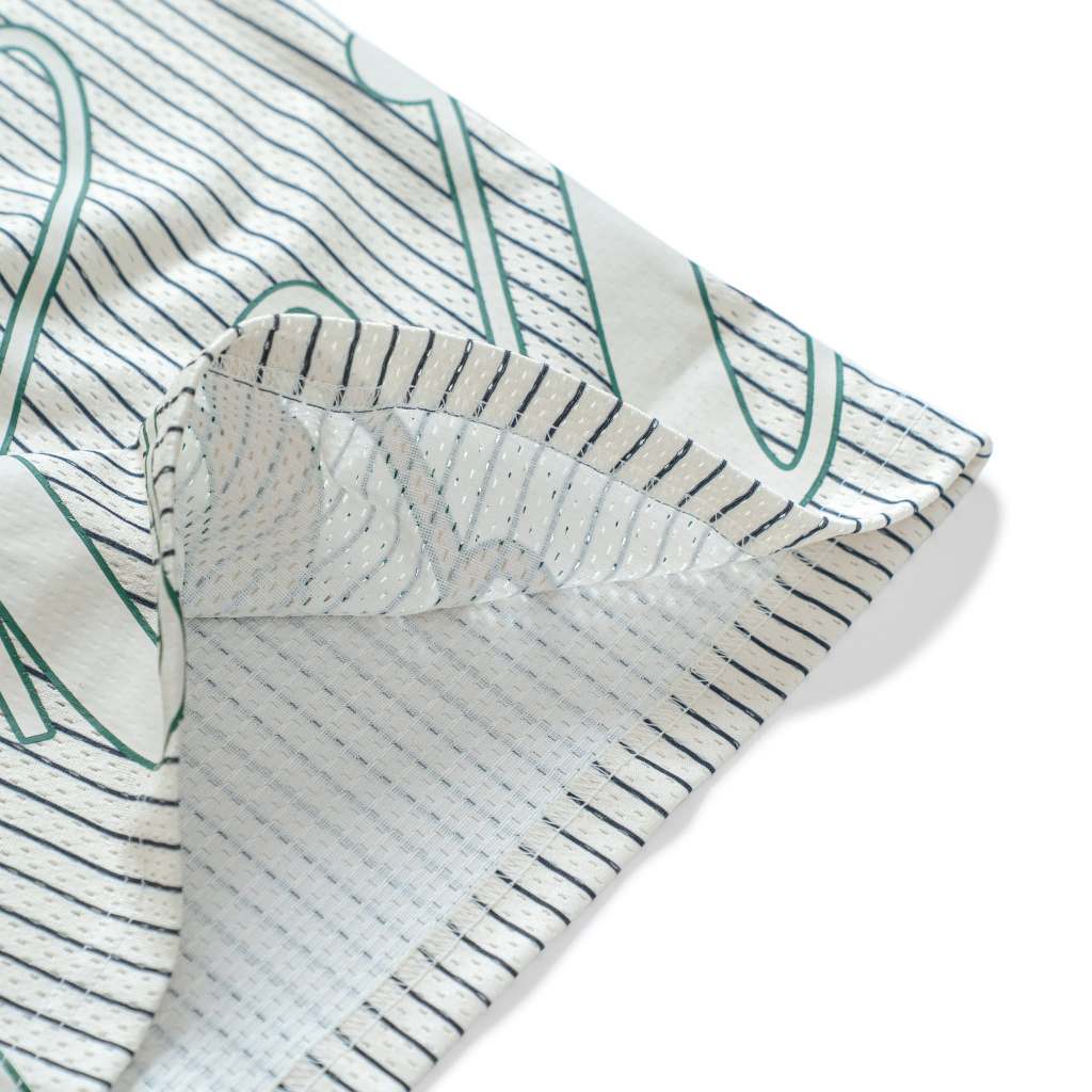 Áo phông unisex MIKENCO Glory Pinstripe Jersey Beige | BigBuy360 - bigbuy360.vn