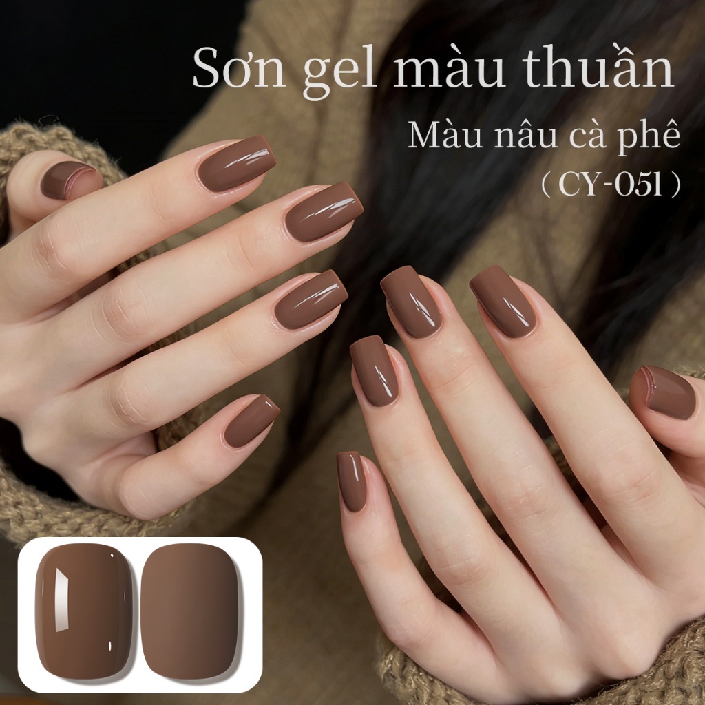 XEIJAYI 40ml - Sơn móng tay dạng gel màu nâu mới, bền màu và thích hợp sử dụng tại salon.