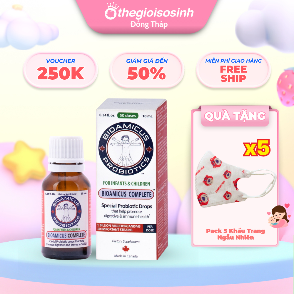 [✨CHÍNH HÃNG - RẺ VÔ ĐỊCH✨] Men Vi Sinh 10 Chủng Bioamicus Complete 10ml SSĐT