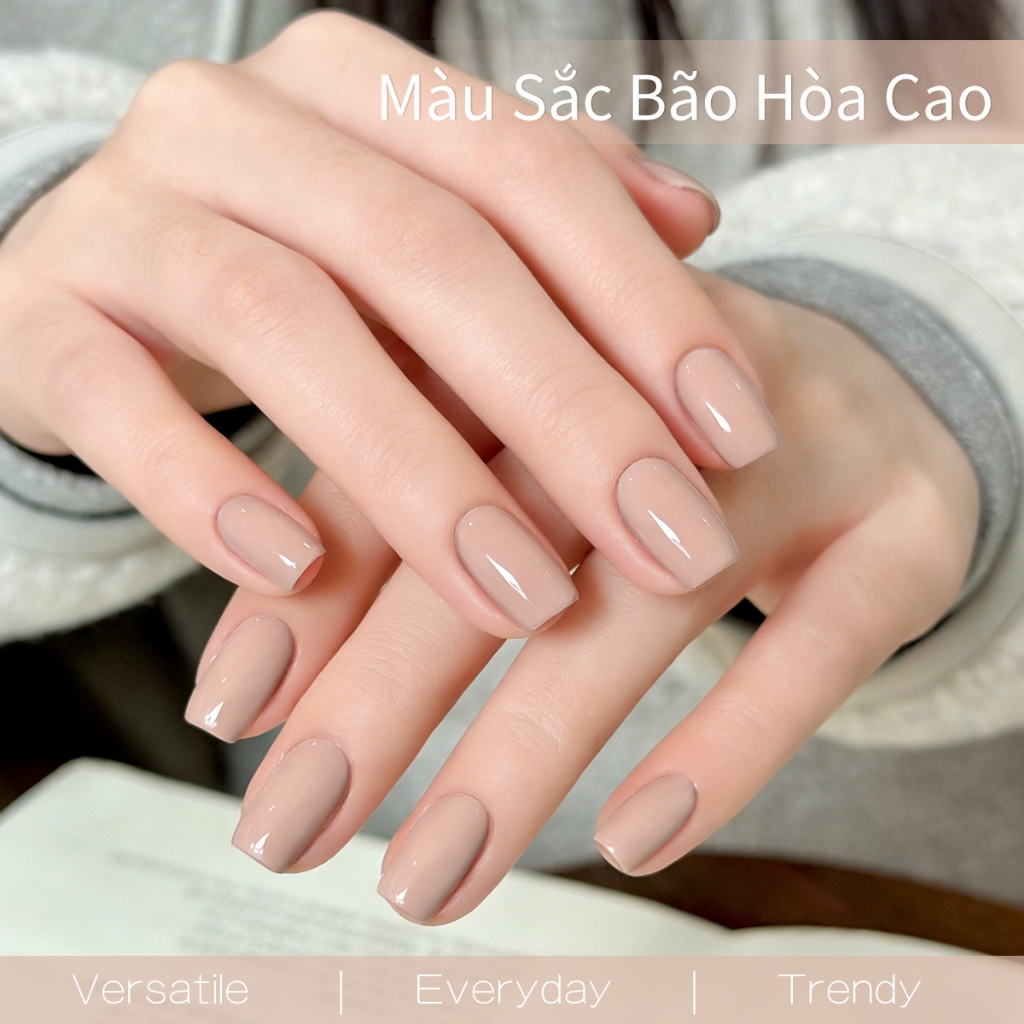 XEIJAYI 40ml - Sơn móng tay dạng gel màu mơ nude mới, bền màu và bóng mượt, thích hợp sử dụng tại salon.