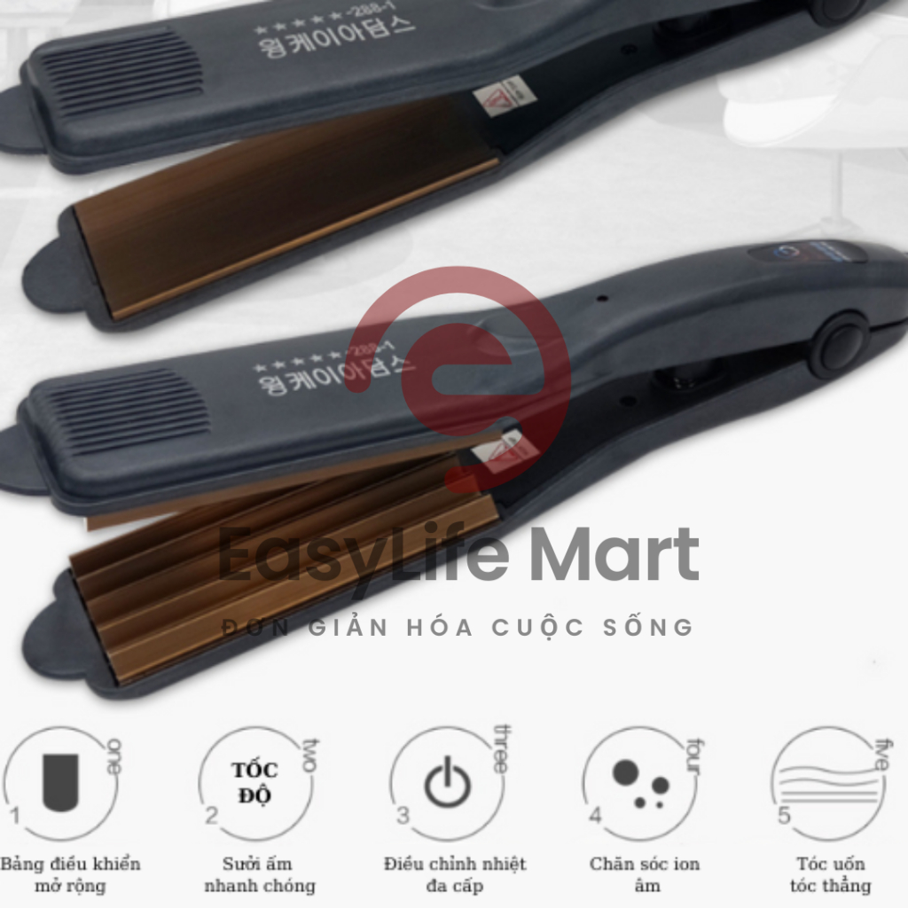 Máy Dập Phồng Tóc Bản To Cao Cấp  Tạo Phồng Tức Thì, Dành Cho Tóc Mỏng Thưa