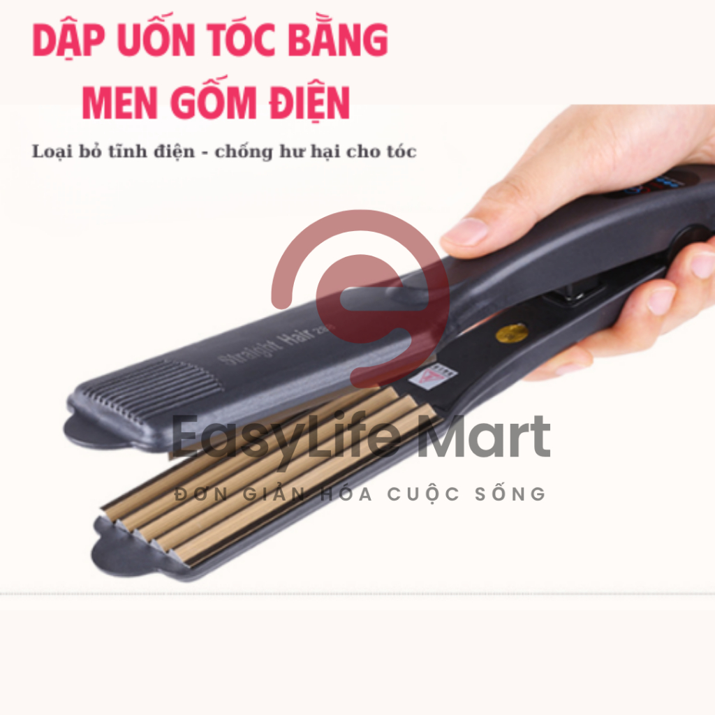 Máy Dập Phồng Tóc Bản To Cao Cấp  Tạo Phồng Tức Thì, Dành Cho Tóc Mỏng Thưa
