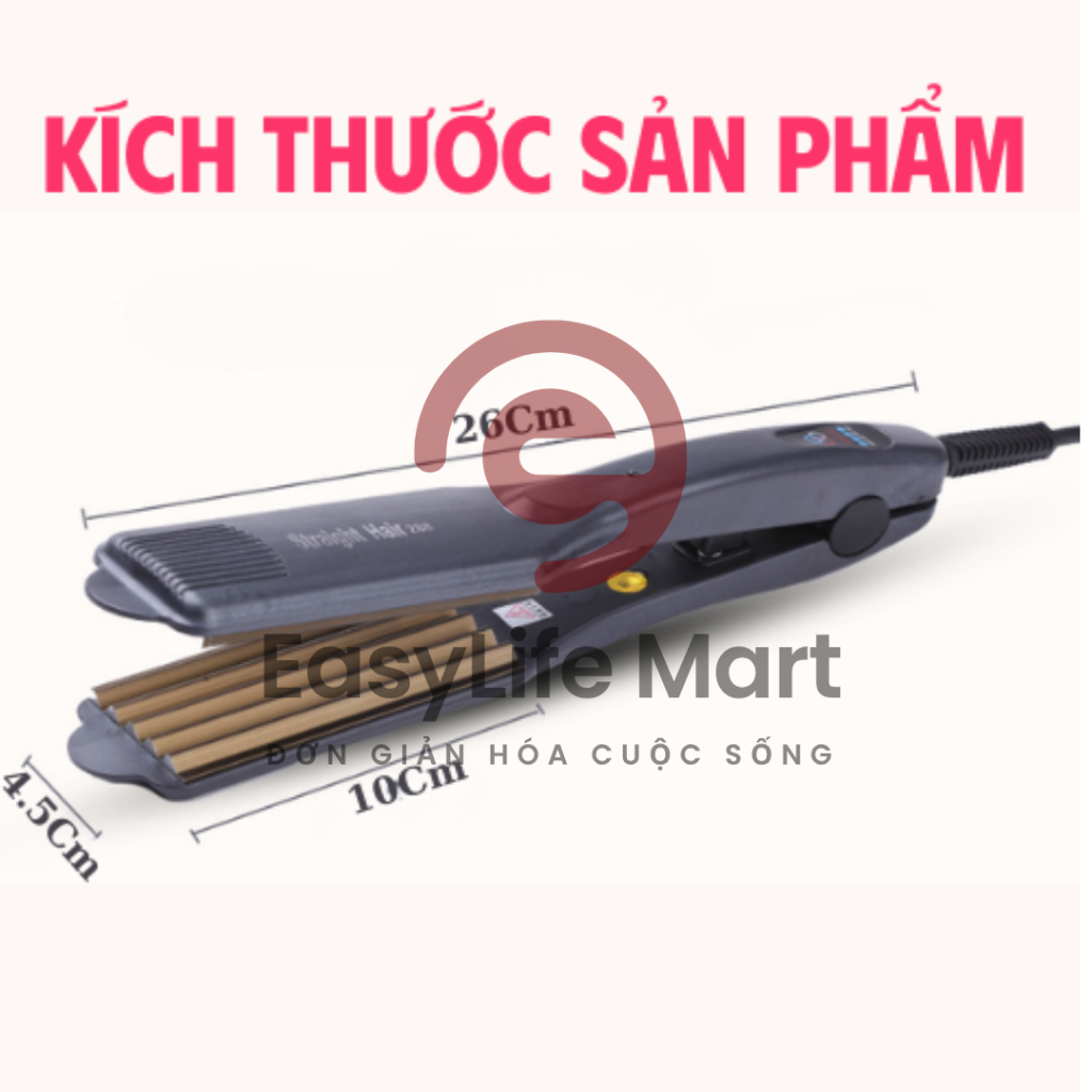 Máy Dập Phồng Tóc Bản To Cao Cấp  Tạo Phồng Tức Thì, Dành Cho Tóc Mỏng Thưa