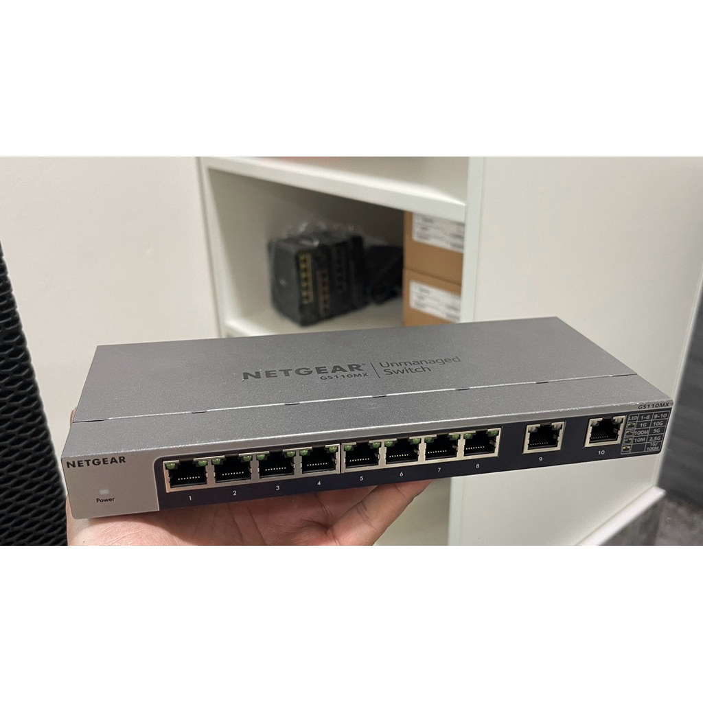Switch Netgear GS110MX (8 Port 1G + 2 Port 10G/Multi-Gig) | Shopee