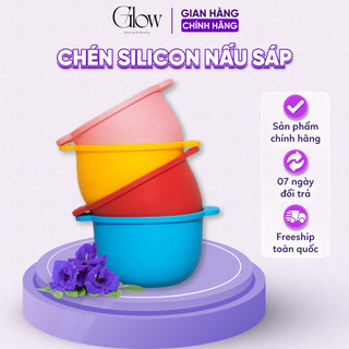 Combo 300Gr Dừa Hồng Cao Cấp Dùng Cho Da Nhạy Cảm GLOW WAXING + Chén Nấu Sáp Silicone CHE TÊN