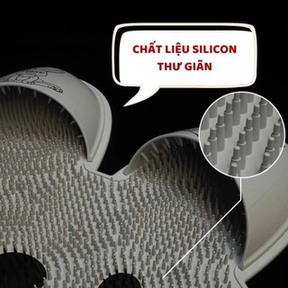Thảm Chùi Chân Massage Lưu Thông Khí Huyết, Thảm Chà Bàn Chân Chống Trượt Silicon Hình Thỏ Dụng Cụ Làm Sạch Chân 88540