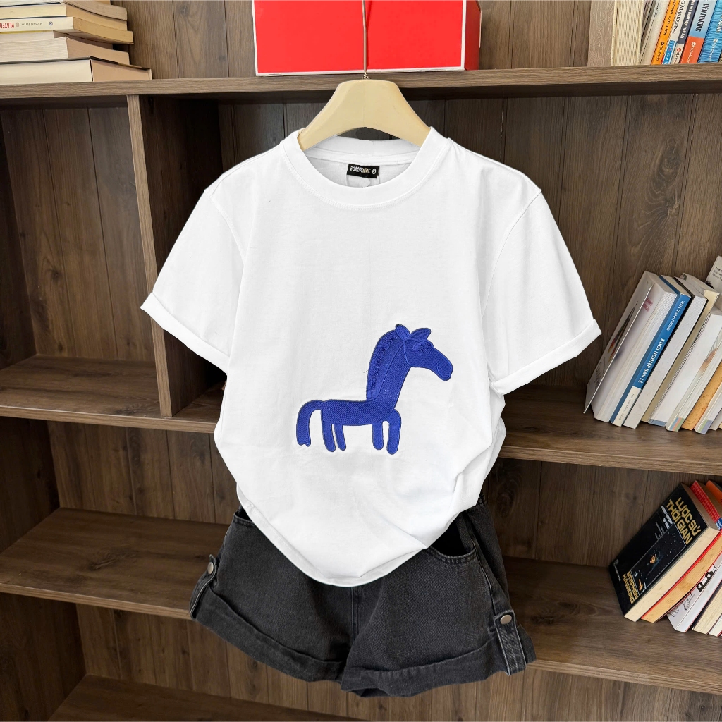Áo Thun Mirage Thêu Ngựa Local Brand Chất 100% Cotton Mềm Mịn Thoáng Mát.