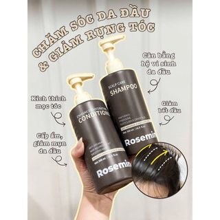Bộ Dầu Gội Xả Rosemine Phục Hồi Tóc Khô Xơ Giúp Tóc Mượt Mà  500ml 1000ml - Bebeau