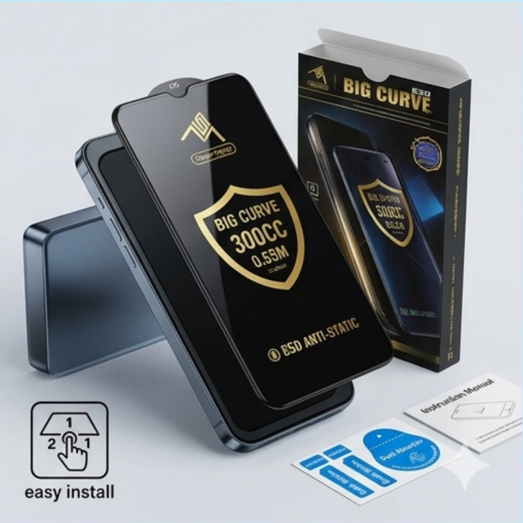 Kính Cường lực BigCurve TOPMIXX Cho Các Dòng Điện Thoại Redmi/Realme