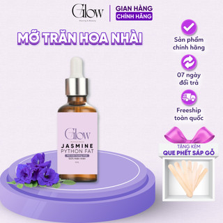 Combo 300Gr Dừa Hồng Cao Cấp Siêu Bám Lông GLOW WAXING + Mỡ Trăn Hoa Nhài 10ML Tặng Que CHE TÊN