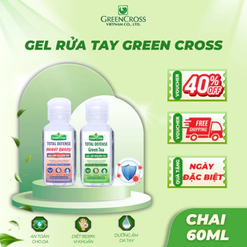 Nước Rửa Tay Khô Green Cross 60ml Gel Chính Hãng – Diệt Khuẩn 99,9%, Khô Nhanh Không Cần Nước