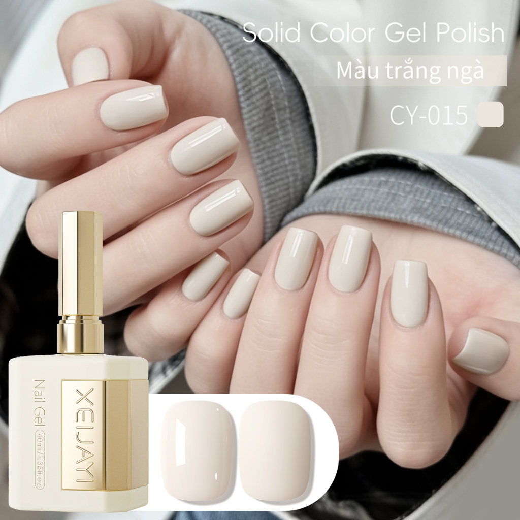 XEIJAYI 40ml - Sơn móng tay gel màu nude cổ điển mới với màu sắc bền lâu và phù hợp với mọi mùa