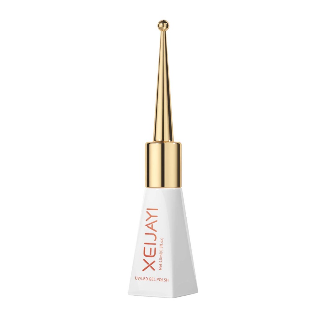 XEIJAYI 10ml - Sơn móng tay gel mắt mèo vàng hồng nhạt, bóng lâu, thích hợp cho tiệm làm móng và sử dụng tại nhà.
