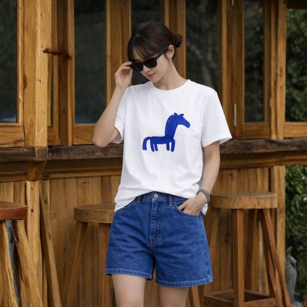 Áo Thun Mirage Thêu Ngựa Local Brand Chất 100% Cotton Mềm Mịn Thoáng Mát.