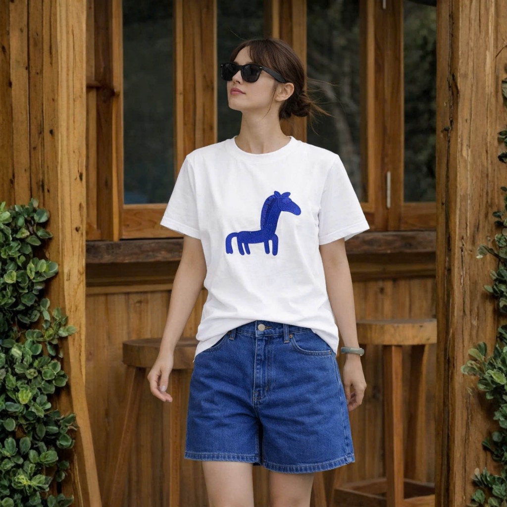 Áo Thun Mirage Thêu Ngựa Local Brand Chất 100% Cotton Mềm Mịn Thoáng Mát.