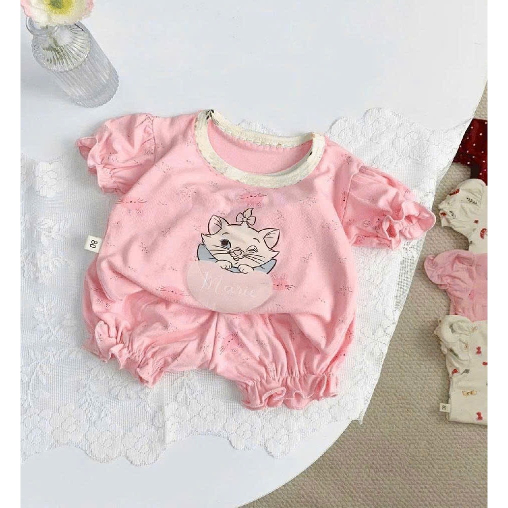 Sét Bộ Đồ Quần Áo Bèo Họa Tiết Hoạt Hình Dễ Thương Dành Cho Bé Từ 9-35kg Chất Xu 4 Chiều