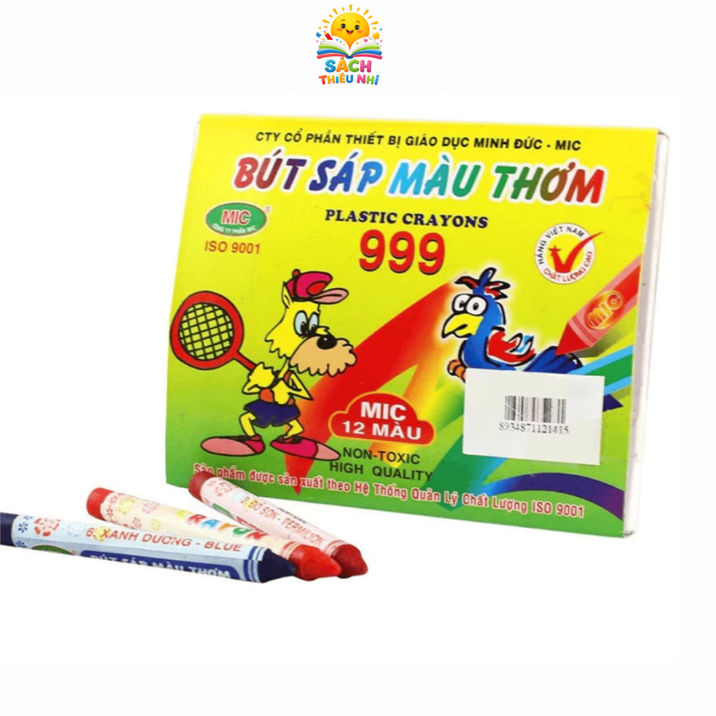 Bút sáp màu thơm 999 cho bé (12 màu)