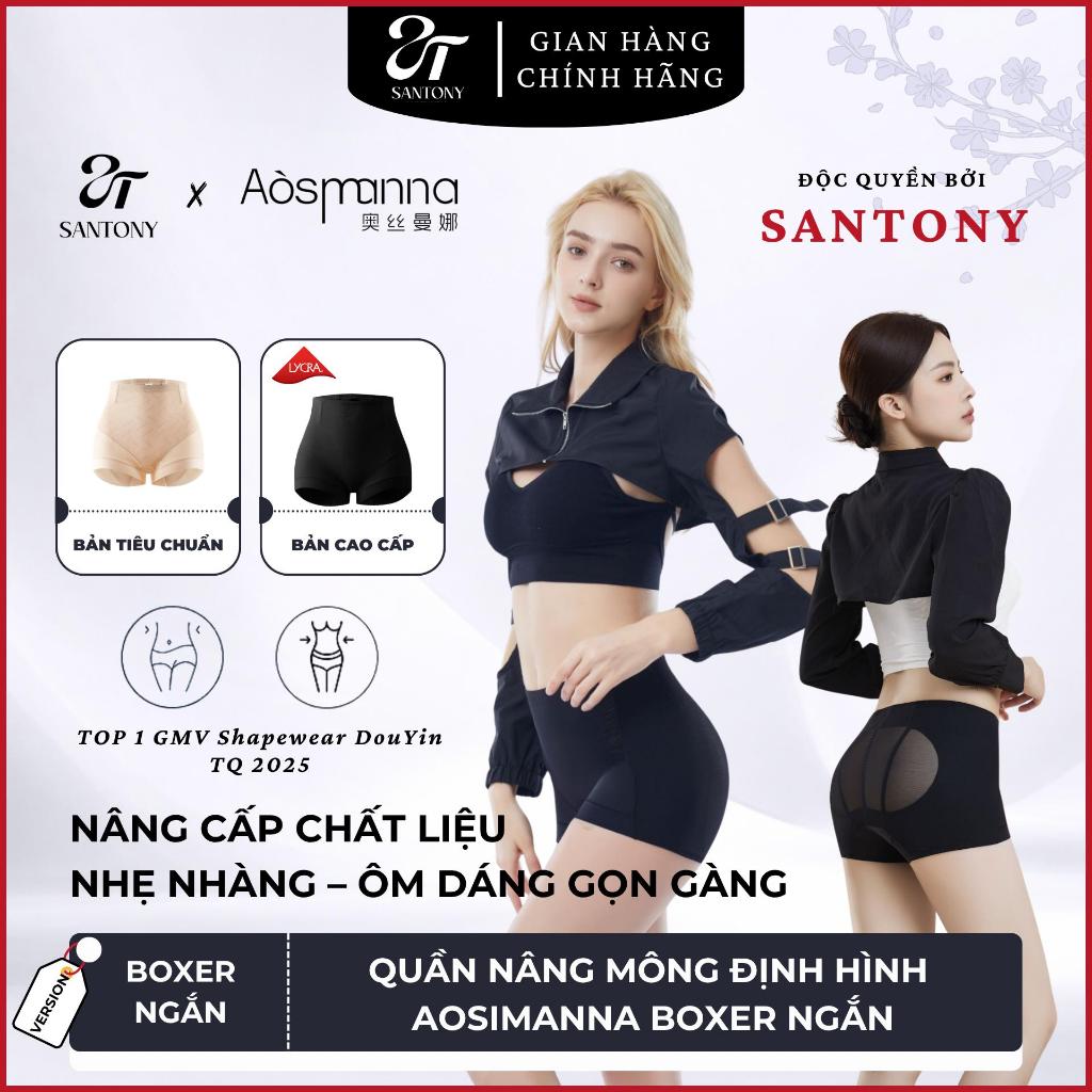 Quần Định Hình Nâng Mông Santony 6831 - Siết Eo Tự Nhiên, Mặc Nhẹ Thoải Mái Cả Ngày Aosimanna