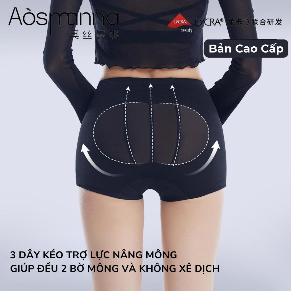 Quần Định Hình Nâng Mông Santony 6836 - Bản Cao Cấp Lycra, Đẩy Đỉnh Mông 8cm, Siết Eo Aosimanna