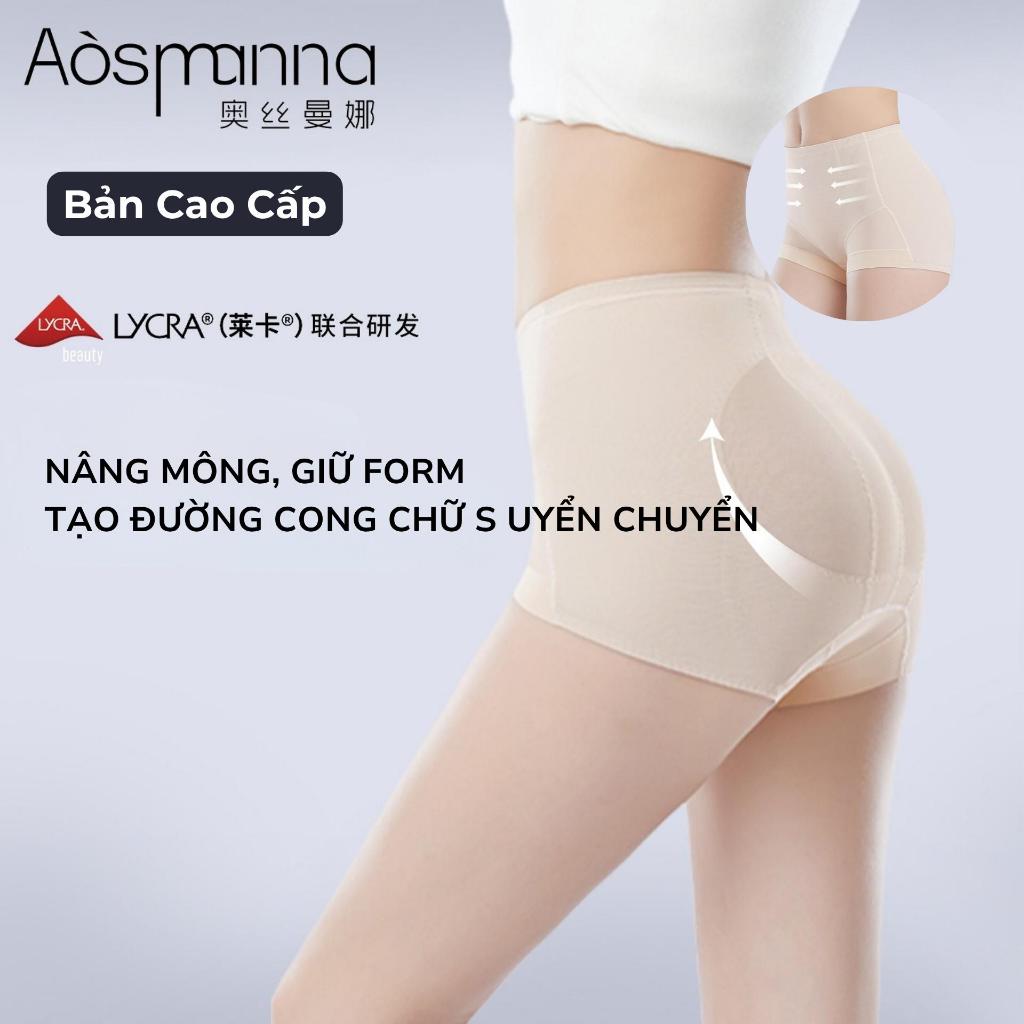 Quần Định Hình Nâng Mông Santony 6836 - Bản Cao Cấp Lycra, Đẩy Đỉnh Mông 8cm, Siết Eo Aosimanna