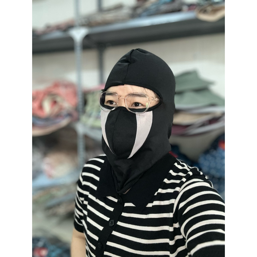 Combo 3  Mũ Trùm Đầu Ninja Thun Co Giãn 4 Chiều Lỗ Thoáng Khí, Freesize Chống Nắng Bụi