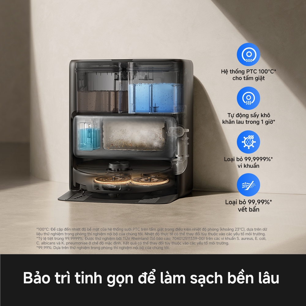 Robot Hút Bụi Lau Nhà MOVA P70 Pro Ultra | Lực Hút Đỉnh Cao 30.000Pa, Giặt Nước Nóng 100 Độ | BH 3 Năm