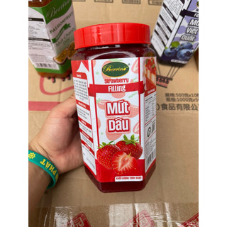 Mứt xác (Berino) [950g] làm nhân bánh kem, phủ bánh trang trs bánh sinh nhật