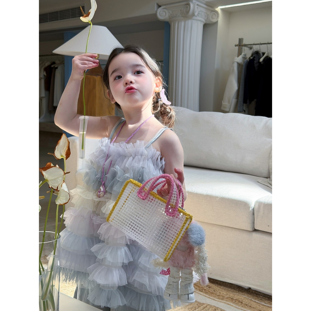 CANDI MIMI Áo babydoll hai dây voan nhiều tầng cao cấp - NL6063