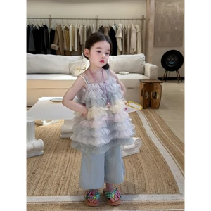 CANDI MIMI Áo babydoll hai dây voan nhiều tầng cao cấp NL6165