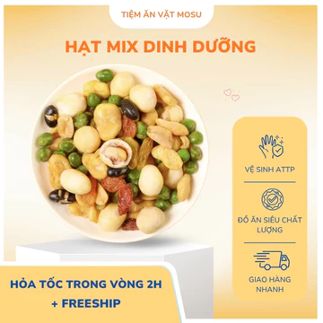Hạt Mix Dinh Dưỡng Mix Vị, Hạt Ngũ Cốc Mix Trái Cây Sấy Thơm Giòn Ngon - Đồ Ăn Vặt